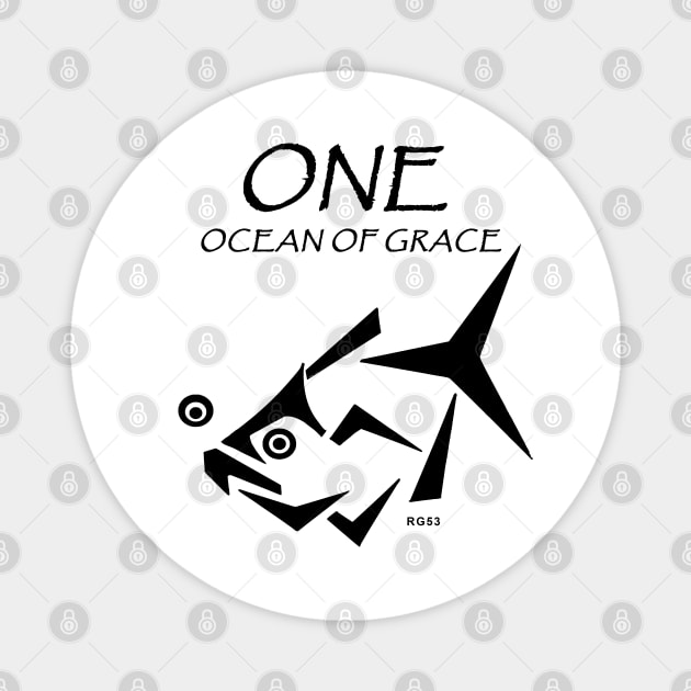 One Ocean Of Grace, Ocean Love Magnet by The Witness